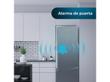 Frigorífico combi - Cecotec Bolero CoolMarket Combi 356 Grey Glass D, Total No Frost, 200 cm, 356 l, Inverter Plus, Puertas de cristal, Grey Glass