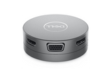 Hub - Dell DA310, 2x USB-A, 1x USB-C, 1x HDMI, 1x DisplayPort, 1x VGA, 1x RJ-45, Plateado