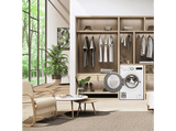 Lavadora carga frontal - LG F2WR5S09A0W,  Serie fondo especial 500, 9 kg, 1200 rpm, 12 programas, AI Direct Drive™, Steam™, Blanco