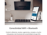Campana decorativa - Haier I-Link HADG9CS46BWI, Decorativa, 5 velocidades, 937m³/h, WIFI, Filtro de carbono, 90cm, 63dB, Negro