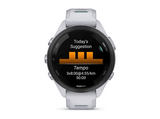 Reloj deportivo - Garmin Forerunner 265S, Blanco/Verde, 18mm, Pantalla Táctil AMOLED 1.1, 15 días Autonomía, Morning Report, 8GB