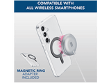 Cargador móvil inalámbrico - CellularLine MAG Qi2, Pad magnético de carga rápida, Compatible con MagSafe, 15 W, Universal, Blanco
