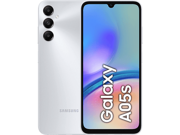 Móvil - Samsung Galaxy A05s, Silver, 64GB, 4GB RAM, 6.7", Qualcomm Snapdragon 680, 5000mAh, Android 14