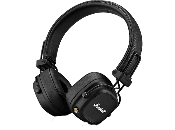 Auriculares inalámbricos - Marshall Major IV, Supraaurales, Bluetooth, 80 h batería, Táctil, Plegable, Negro