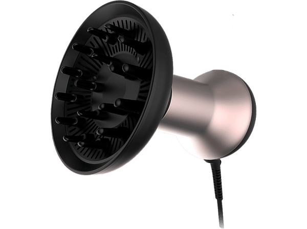 Secador - Cecotec Bamba IoniCare MagiCurls Black, 800 W, 3 temperaturas, 2 velocidades, Cable 360º, Tecnología iónica antifrizz, Difusor, Black