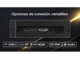 Monitor - Peaq PMO S244-IFC, 24, Full-HD, 6 ms, 100 Hz, FreeSync, IPS, Ángulo de Inclinación de -5° a 15°, Negro
