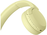 Auriculares inalámbricos - Sony WH-CH520, Bluetooth, 50 horas de autonomía, Carga rápida, 360 Audio, Conexión multipunto, Cascos diadema, Amarillo