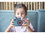 Cámara - Lexibook Infantil con protección Stitch, 40 megapixel, Video 1080 pixel, Incluye tarjeta SD 8GB, Juegos, Azul