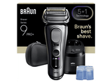 Afeitadora - Braun Series 9 PRO+ Afeitadora Eléctrica 9667CC, Pro SensoAdapt, Centro de limpieza SmartCare, 60 min autonomía, Plata