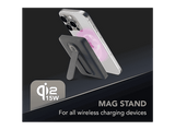 Powerbank - CellularLine Mag Stand, 5000 mAh, 20 W, Carga inalámbrica, USB C, Negro