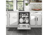Lavavajillas - LG DF243FV, 14 servicios, 9 programas, 60 cm, QuadWash™,  EasyRack™, Inox antihuellas