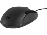 Ratón - ISY ICM-3000-1, Cable, 1600 dpi, 4 Botones, Óptico por diodos Láser, Negro