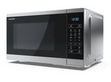 Microondas con grill - Sharp YC-MG252AE-S, 900 W, 11 Niveles de Potencia, 25 l, Plata