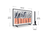TV QLED 43 - Samsung The Frame TQ43LS03HEUXXC, QLED 4K, NQ4 AI Gen2 Processor, Smart TV, Tecnología Sin Reflejos, Full AI, Negro