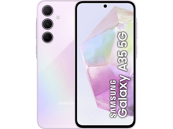 Móvil - Samsung Galaxy A35 5G, 128GB, 6GB RAM, 6.6 FHD+, Exynos 1380, 5000 mAh, Android 14, Light Violet