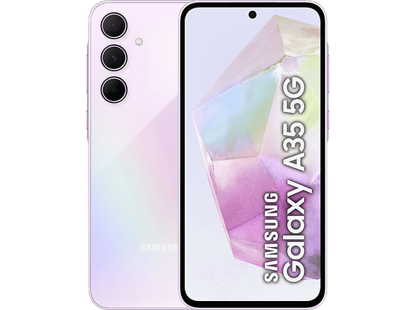 Móvil - Samsung Galaxy A35 5G, 128GB, 6GB RAM, 6.6 FHD+, Exynos 1380, 5000 mAh, Android 14, Light Violet