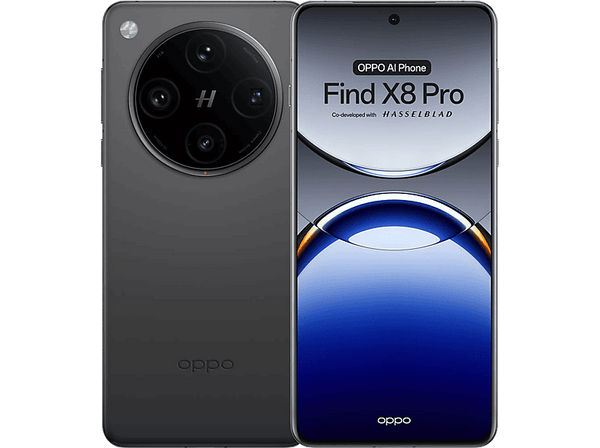 Móvil - OPPO Find X8 Pro, Space Black, 512 GB, 16 GB RAM, 6.78" 1.5K AMOLED ProXDR 120Hz, Mediatek Dimensity 9400, 5910 mAh