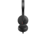 Auriculares - Dell WH3024, Con Cable, Circumaurales, Micrófono, Cancelación de Ruido Basada en IA, Negro