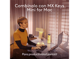 Ratón inalámbrico - Logitech MX Anywhere 3S para Mac, Bluetooth, 8000 DPI, Multidispositivo, Carga rápida, Botones personalizables, Blanco