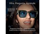 Gafas IA - Meta Adventurer, Lentes en marrón, Cámara 12 MP, Traducción en tiempo real, Resolución 3K HD, +8h Batería, Classic Tortoise
