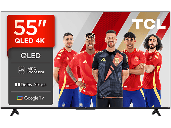 TV QLED 55" - TCL 55T69C, UHD 4K, Procesador AiPQ, Smart TV, DVB-T2, Negro