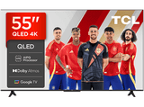 TV QLED 55 - TCL 55T69C, UHD 4K, Procesador AiPQ, Smart TV, DVB-T2, Negro