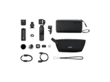 Cámara deportiva - DJI Osmo Pocket 4 Pack Creator, 4K, 4h Autonomía, Sensor CMOS de 1″, Estabilización de 3 ejes y Pantalla Táctil Giratoria, Negro