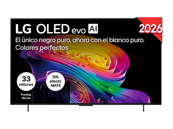 TV OLED 42" - LG OLED42C65LA, OLED evo 4K, Procesador Inteligente α11 AI Processor 4K Gen3, Smart TV, DVB-T2 (H.265), Negro