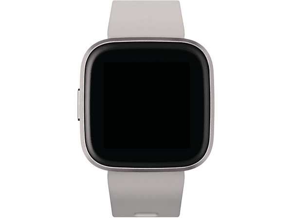 Smartwatch - Fitbit Versa 2, Gris niebla, GPS, Sumergible, 15 modos de ejercicio, Análisis del sueño