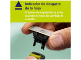 Barbero - Philips OneBlade Pro QP6506/15, Peine-guía ajustable 5 en 1, Uso seco/húmedo, Tecnología seguimiento de contornos, 90 min