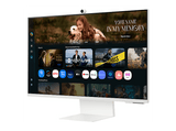 Monitor - Samsung  SMART M80F LS32FM801UUXEN, 32 UHD 4K, 60 Hz, 4 ms, VA, Altura ajustable, Blanco