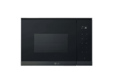 Microondas con grill integrable - LG MG7Z2593B, 900 W, 8 niveles, 25 l, Cristal negro