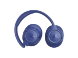 Auriculares inalámbricos - JBL Tune 780NC, Autonomía 76 h, Diadema, Circumaurales, Cancelación de ruido adaptativa con Smart Ambient, Plegables, Azul