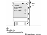 Placa inducción - Balay 3EB969LH, 2 zonas, 38 cm x 21 cm , Flex Inducción, Zona gigante 28 cm, 60 cm, Negro