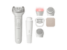 Depiladora - Philips BRE738/00, Set belleza 9900 Series, 7 accesorios, SkinLED, ProGuide 360°, Exfoliación, Impermeable, 60 min batería