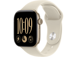 Apple Watch Series 12 (2026), GPS, 42mm, Caja de aluminio Dorado claro, Correa deportiva Arena, Talla M/L, Siri AI