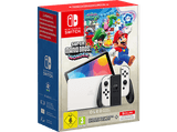 Consola - Nintendo Switch OLED, 7, Joy-Con, 64 GB, Blanco + Juego Super Mario Bros Wonder (preinstalado) + 12 meses NSO + Zelda: Echoes of wisdom