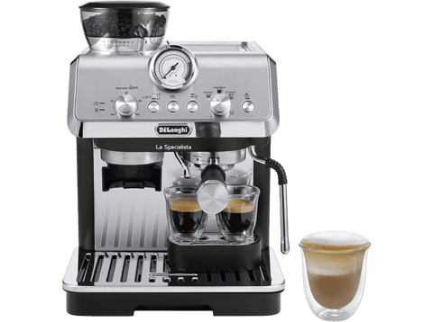 Cafetera express - De'Longhi La Specialista mini Arte EC9155.MB, 1400 W, 15 bar, Metalizado/Negro