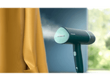 Cepillo de vapor y plancha - Philips STH3020/70, 1000 W, 2 bar, Placa de vapor metálica, Compacto y Plegable, Verde