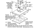 Campana - Siemens LF97BCP50 iQ500, Decorativa, 5 velocidades, 690 m³/h, Iluminación LED, 90 cm, A+, Inox