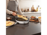 Crepera - Cecotec Fun Crepelicious, 1000 W, Potencia regulable, Diametro 30.5 cm, Blanco