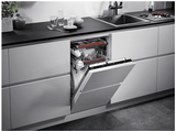 Lavavajillas integrable - AEG FSE72507P, 10 servicios, 7 programas, 45 cm, MaxiFlex, Blanco