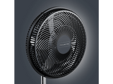 Ventilador de pie - Rowenta Turbo Essencial VU3110, 55W, 3 velocidades, Altura regulable, Silencioso, 6 aspas, Negro