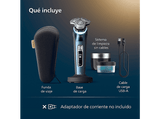 Afeitadora - Philips i9000 Prestige XP9201/30, 60 min, Con tecnología SkinIQ, 5 modos de afeitado, Sensor IA de presión y control, App smartphone