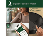 Robot friegasuelos - iRobot Roomba® 205 Combo DustCompactor, 1820 ml, 12.8V, Autonomía 3h, Negro