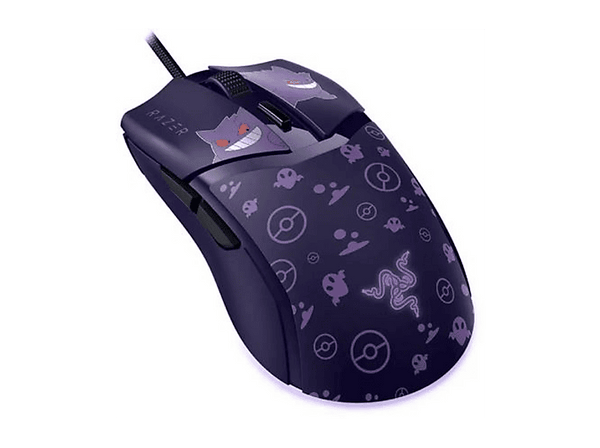 Ratón gaming - Razer Pokemon Cobra Gengar Edition, Con cable, 8500 dpi, Morado