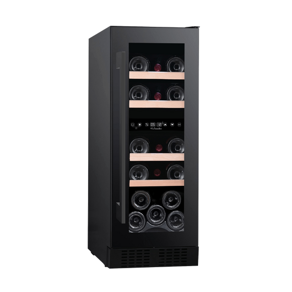 Vinoteca - La Sommelière LSBU18DZ, Compresor, 18 botellas, Multizona, 4 bandejas, Negro