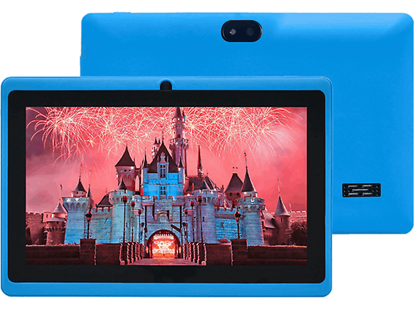 Tablet - DAM Q75X Pro, Azul, 8 GB, 7" WSVGA, 1 GB RAM, MTK8321 Quad Core 1.3 GHz, Doble cámara, Android, Infantil