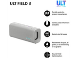 Altavoz inalámbrico - Sony ULT FIELD 3 (SRSULT30W), Bluetooth portátil, ULT POWER SOUND, 24 horas, IP67, Resistente al agua, Correa, Compacto, Blanco