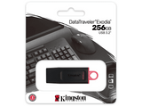 Memoria USB 256 GB - Kingston Exodia DTX/256GB, 5 Gbit/s, USB 3.2 Gen 1, Negro y Rosa